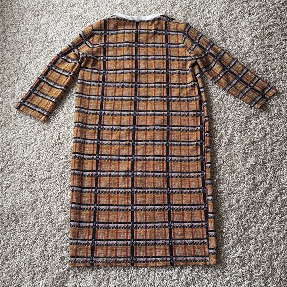 Zara Multicolor Plaid Women Dress Size Medium - Picture 2 of 8